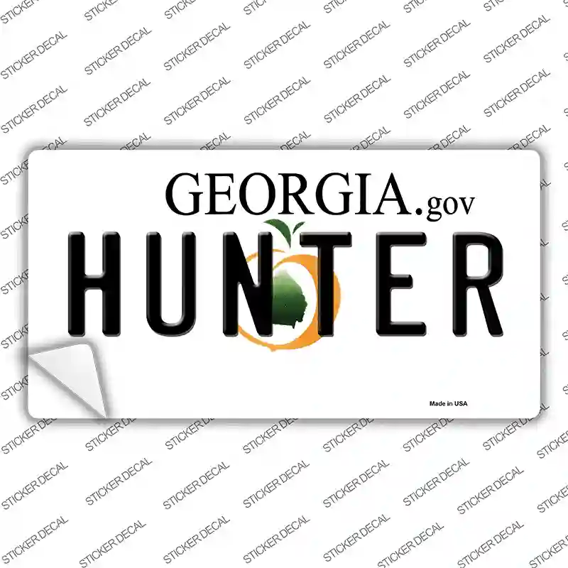 Hunter Georgia Novelty Sticker Decal