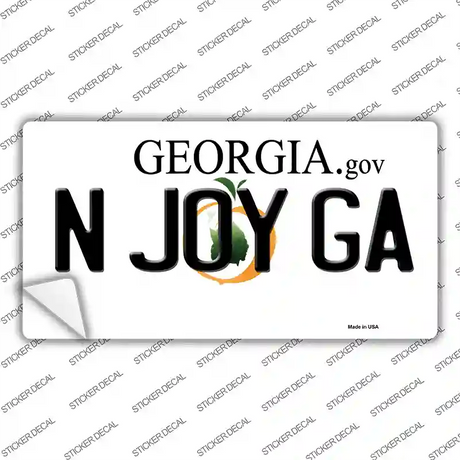 N Joy Ga Georgia Novelty Sticker Decal