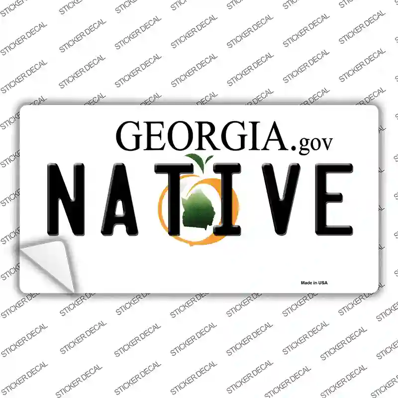 Native Georgia Novelty Sticker Decal