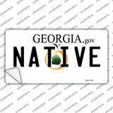 Native Georgia Novelty Sticker Decal