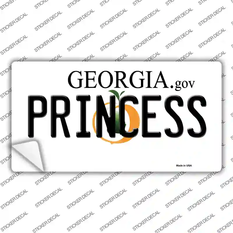 Princess Georgia Novelty Sticker Decal