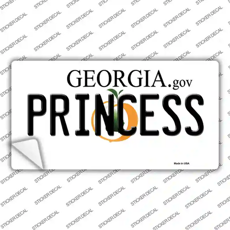 Princess Georgia Novelty Sticker Decal