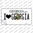 I Love Georgia Novelty Sticker Decal