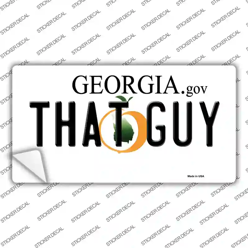 That Guy Georgia Novelty Sticker Decal
