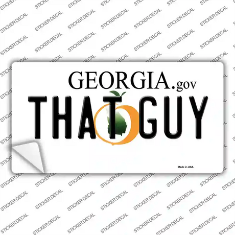 That Guy Georgia Novelty Sticker Decal