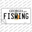 Fishing Georgia Novelty Sticker Decal