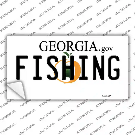 Fishing Georgia Novelty Sticker Decal