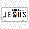 Jesus Georgia Novelty Sticker Decal