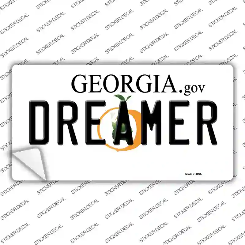 Dreamer Georgia Novelty Sticker Decal