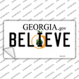 Believe Georgia Novelty Sticker Decal