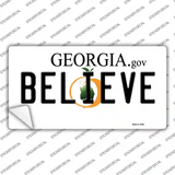 Believe Georgia Novelty Sticker Decal