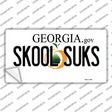 Skool Suks Georgia Novelty Sticker Decal