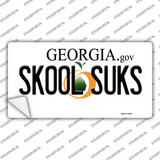 Skool Suks Georgia Novelty Sticker Decal