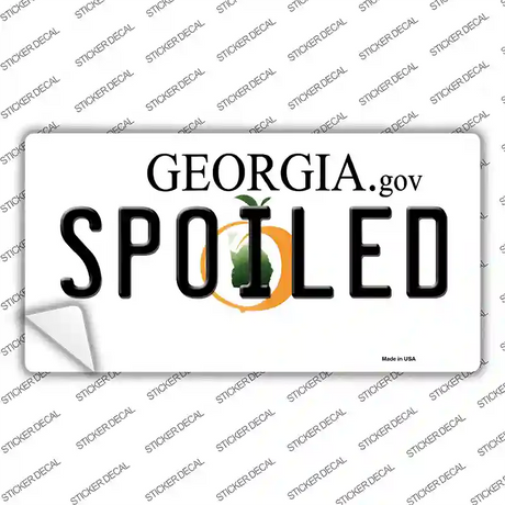 Spoiled Georgia Novelty Sticker Decal