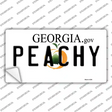 Peachy Georgia Novelty Sticker Decal