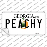 Peachy Georgia Novelty Sticker Decal