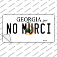No Murci Georgia Novelty Sticker Decal