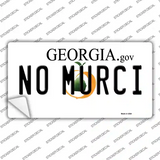 No Murci Georgia Novelty Sticker Decal
