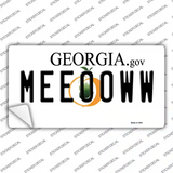 Meeooww Georgia Novelty Sticker Decal