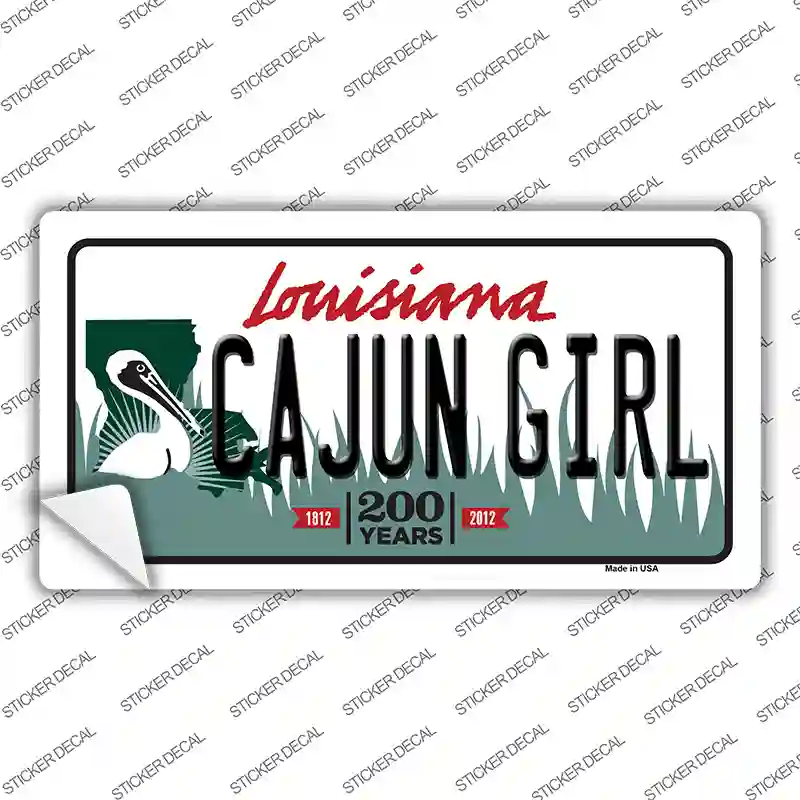 Cajun Girl Louisiana Novelty Sticker Decal