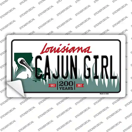 Cajun Girl Louisiana Novelty Sticker Decal