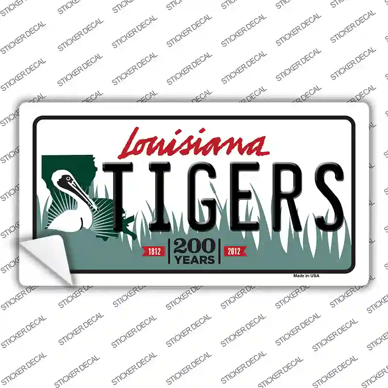 Tigers Louisiana Novelty Sticker Decal
