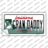 Craw Daddy Louisiana Novelty Sticker Decal