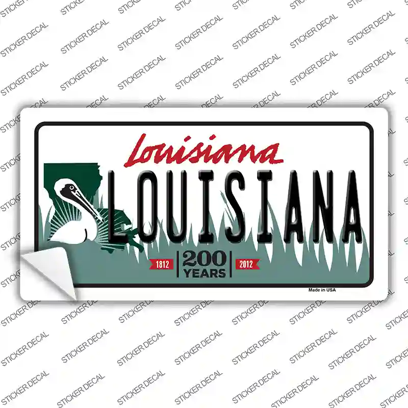 Louisiana Novelty Sticker Decal