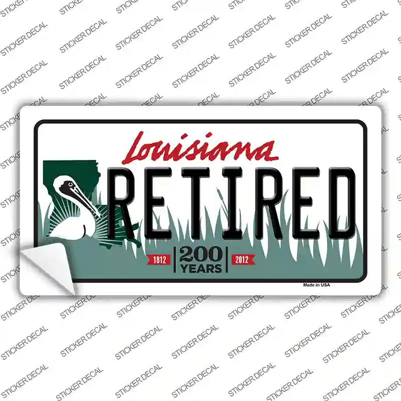 Retired Louisiana Novelty Sticker Decal