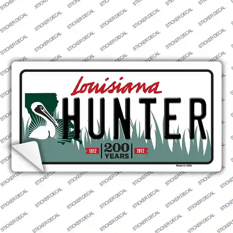 Hunter Louisiana Novelty Sticker Decal