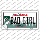 Bad Girl Louisiana Novelty Sticker Decal