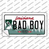 Bad Boy Louisiana Novelty Sticker Decal