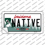 Native Louisiana Novelty Sticker Decal