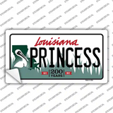 Princess Louisiana Novelty Sticker Decal