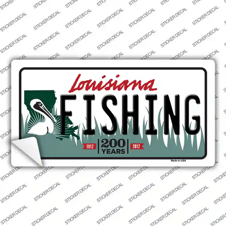 Fishing Louisiana Novelty Sticker Decal