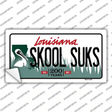 Skool Suks Louisiana Novelty Sticker Decal