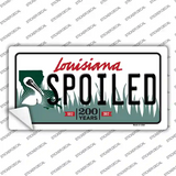 Spoiled Louisiana Novelty Sticker Decal