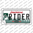 Rider Louisiana Novelty Sticker Decal