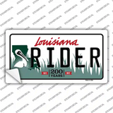Rider Louisiana Novelty Sticker Decal