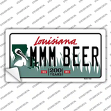 MMM Beer Louisiana Novelty Sticker Decal