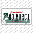 No Murci Louisiana Novelty Sticker Decal