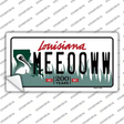 Meeooww Louisiana Novelty Sticker Decal