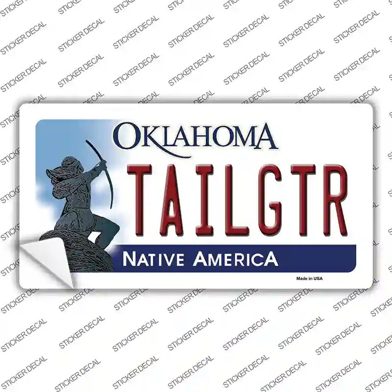 Tailgtr Oklahoma Novelty Sticker Decal