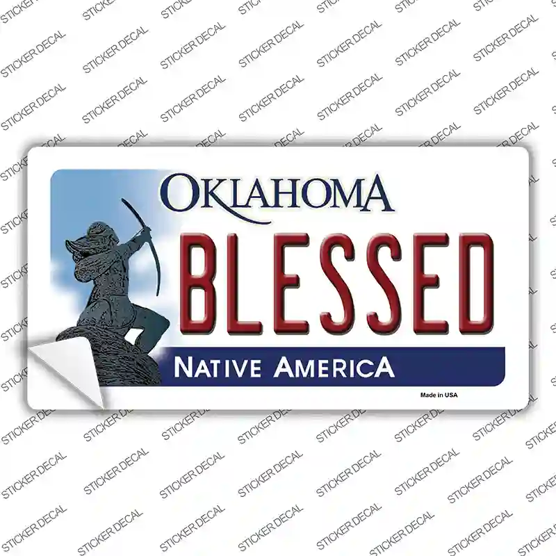 Blessed Oklahoma Novelty Sticker Decal