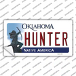 Hunter Oklahoma Novelty Sticker Decal