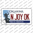 N Joy Ok Oklahoma Novelty Sticker Decal
