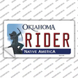 Rider Oklahoma Novelty Sticker Decal