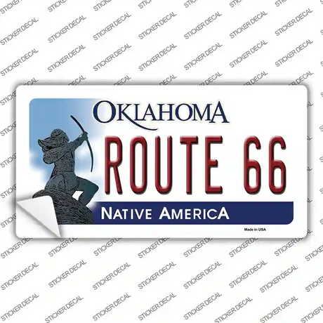 Route 66 Oklahoma Novelty Sticker Decal