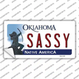 Sassy Oklahoma Novelty Sticker Decal