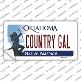 Country Gal Oklahoma Novelty Sticker Decal